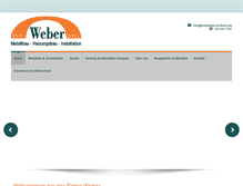Tablet Screenshot of metallbau-drebach.de